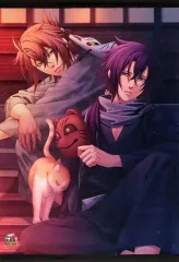 【中古】タペストリー [単品] 斎藤一＆沖田総司 描きおろしA2タペストリー 「Switchソフト 薄桜鬼 真改 遊戯録 隊士達の大宴会 for Nintendo Switch ebtenDXパック A2タペストリーセット」 同梱特典