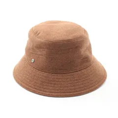 エルメス　ハット　ブラウン　size59 エルメスハットブラウンsize59