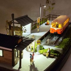 Yahoo!オークション - 鉄道ジオラマ 車両展示台 日本の鉄道風景