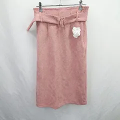 ◇ ⊇ 美品 ROSE BUD ローズバッド シンプル系 膝下丈 タイト スカート サイズM ピンク系 レディース E  【1507250007678】