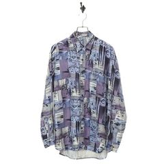 VINTAGE PRINTED SHIRT/L