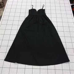◇ ⊂ ZARA ザラ ロング丈 キャミソール ワンピース サイズEUR S USA S MEX 26 ブラック系 レディース E  【1509180007100】