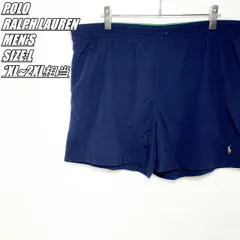 【US古着】POLO RALPH LAUREN　ポロラルフローレン　ショートパンツ　メンズ　サイズ表記L　XL~2XL相当　ダークネイビー