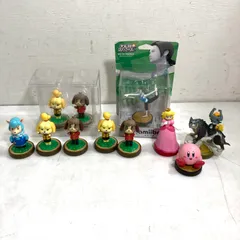 ★ amibo アミーボ  11点 まとめ商品 どうぶつの森×7点、 ピーチ姫、 カービィ、 ウルフリンク、 Wii Fit トレーナー ケース入り未開封 0.60kg