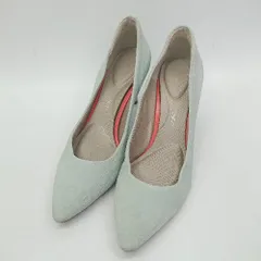 ◇ Θ ROCKPORT ロックポート シンプル系 スエードパンプス サイズ23cm ライトブルー系 レディース E  【1507250002376】