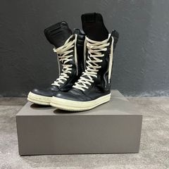y*n様 rick owens　レザー　カーゴバスケット Rick Owens - カーゴバスケット、ジオバスケットの通販 by