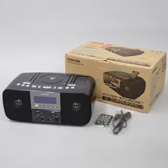 TOSHIBA 東芝 CUTEBEAT SD USB/CDラジオ TY-SDK70 黒 ブラック 未使用リモコン付き 動作確認済み#14365