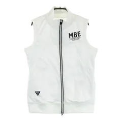 サイズ：0 MASTER BUNNY EDITION マスターバニーエディション  裏メッシュ ジップベスト  ホワイト系 [240101345889] ゴルフウェア レディース ストスト