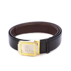 良品 Cartier カルティエ サントス リバーシブル メンズ ベルト 黒×茶 楽天市場】Cartier カルティエ サントス リバーシブルベルト