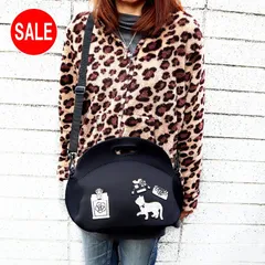 キラキラ　オリジナル　2WAYショルダーバッグ　ネコと香水　洋服　財布　黒