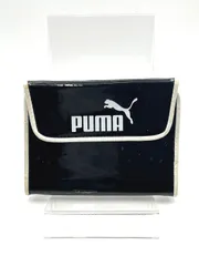 PUMA　プーマ　手帳カバー　三つ折り　ブラック　エナメル