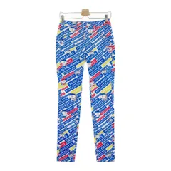 値下げ中パーリーゲイツLINE斜めロゴプリントドビーストレッチパンツ