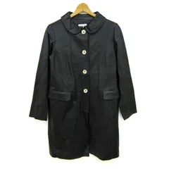 フォーティナインアベニュージュンコシマダ レザージャケット コート アウター 羊革 レディース 40サイズ 黒 49AV.junko shimada 【中古】