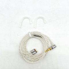 final C106シルバーコードケーブル・高純度OFC・高伝送速度・MMCX (3.5mm TRS 3極)
