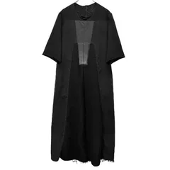 Rick Owens 23AW LUXOR DRESS ルクソールドレス レザー切替メンズロングワンピース ジャケット コート 定価201,300円