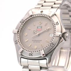 稼動品 新品電池 タグホイヤー Tag Heuer プロフェッショナル WE1211-R クォーツ デイト シルバー文字盤 メンズ腕時計 スイス製
