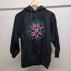 NEWMOVII プルオーバーパーカー L 黒 ヴィンテージ メンズ 古着 M-C-387