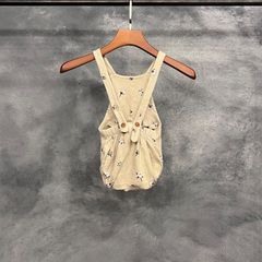ORGANIC ZOO　ブルマ型サロペット　  コットン柄　ロンパース　6-12month 赤ちゃん オーガニックズー  ベビー