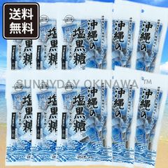 沖縄の塩黒糖 10袋 黒糖本舗垣乃花 沖縄海水塩 珊瑚カルシウム入り 個包装タイプ 沖縄お土産 お取り寄せ