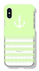 Xperia XZ3 SO-01L SOV39 801SO ケース カバー エクスペリアXZ3 スマホケース ハードケース マリン 海 レース ボーダー パステルカラー 大人 かわいい 海 人気 クリア 透明 カラー02