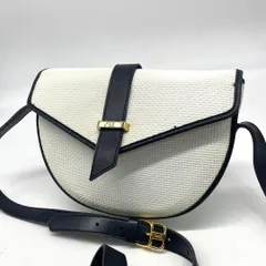 美品<!-利用不可文字-!>Yves Saint Laurent イヴサンローラン ショルダーバッグ 斜め掛け YSLロゴ フラップ レザー ホワイト