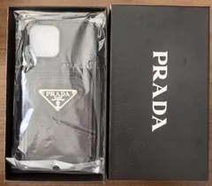 【✨美品✨】 プラダ サフィアーノ iPhone14Pro ケース ブラック 新品未使用】【PRADA】サフィアーノレザー iPhone14 ケース