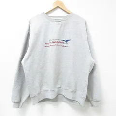 XL/古着 アメリカンイーグル American Eagle 長袖 スウェット メンズ 00s ビッグロゴ 刺繍 クルーネック グレー 霜降り 25jan06 中古 スエ