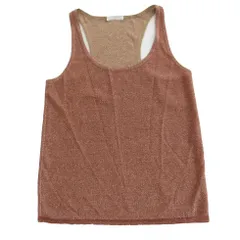 CHLOE クロエ 19ENH13-9E510 ラメ入り タンクトップ ノースリーブ トップス ピンク サイズXS レディース 【中古】のサムネイル