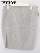 ◇ BARNEYS NEW YORK バーニーズ ニューヨーク サイドスリット 膝下丈 タイト スカート ベージュ レディース  【1112170010624】のサムネイル