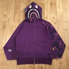 ☆激レア☆ APE パープル カモ シャークパーカー 紫 M パーカー kaws