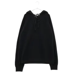 SAINT LAURENT PARIS (サンローランパリ) HOODED KNIT SWEATER 550312 YA2YU プルオーバー ニットフーディー ネイビーのサムネイル