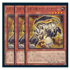 遊戯王 宝玉獣 トパーズ・タイガー 3枚セット 字レア - メルカリ