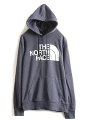 ノースフェイス プリント スウェット フード パーカー プルオーバー 裏起毛 M