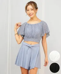【ムラスポ公式】新品 Beach Queen ビーチクイーン  3点セット ジャガード 水着 レディース 403570のサムネイル