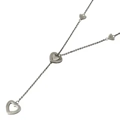 ティファニー TIFFANY&Co. ハート リンク ネックレス ラリアット ネックレス シルバー925 シルバー レディース 【中古】