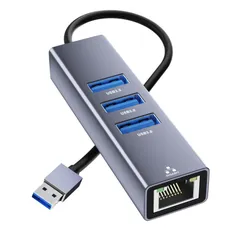 【新着商品】LAN USB USB USB 変換アダプタ LAN変換ケーブル ギガビットUSB USB LANイーサネットコンバータ Type-A 1Gbps+3つUSB3.0ポート】1000Mbps高速 Hub 【RJ45 イーサネットアダプタ Window