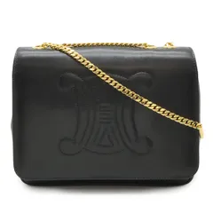 極美品 CELINE セリーヌ ロゴ チェーン ショルダーバッグ セリーヌ チェーンクラッチ(直営店) (CELINE/ショルダーバッグ