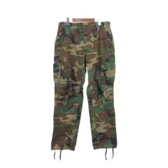 80年代 米軍実物 U.S.ARMY BDU カーゴパンツ ミリタリー リップストップ ウッドランドカモ (メンズ MEDIUM REGULAR) 中古 古着 Q2439