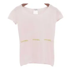 シャネル☆ロゴ入り！コットン サマーニット カットソー☆size38 2025年最新】CHANEL シャネル サマーニットの人気アイテム