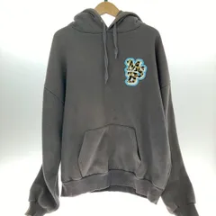 □□My Sugar Babe レオパードロゴフーディ　パーカー　Mサイズ MS1131 ダークグレー