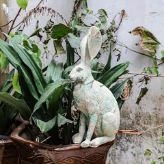 オブジェ ウサギ ヴィンテージ調 カントリー風 おしゃれ かわいい インテリア 置物 オーナメント ディスプレイ うさぎ 動物 アニマル 装飾