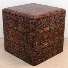 重箱 鎌倉彫 梅 三段重 盆付き 漆器 赤 黒 段重 おせち 運動会 - メルカリ