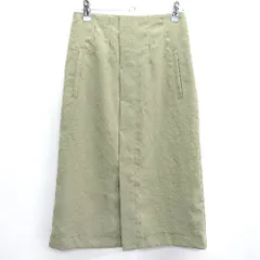 ◇ fredy emue フレディエミュ ひざ丈 タイト スカート サイズ36 カーキ系 レディース E  【1406180068042】