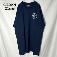 【GILDAN】ノースカロライナ州 カウボーイ教会 ブレイジン トレイルズ　イエス　キリスト　両面プリントロゴ　オーバーサイズ　半袖Tシャツ　ネイビー　XL US古着