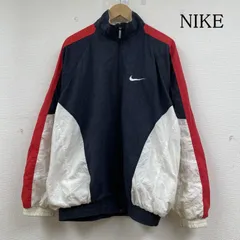 NIKE ナイキ ジャケット、上着 ジャンパー、ブルゾン 90s ナイロン ジャケット バックロゴ 刺繍 スウォッシュ フルジップアップ