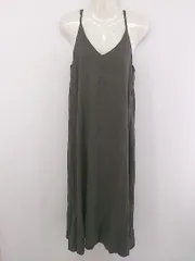 ◇ ABAHOUSE ecru アバハウスエクリュ キャミソール ロング ワンピース チャコールグレー系 レディース P  【中古】 【1209070005390】のサムネイル