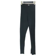 AURALEE オーラリー パンツ レギンス ボトムス ブラック 黒 1 ニット スリット ハイゲージ リブ タイツ コットン 綿 ベーシック 着回し カジュアル ハイウエスト レイヤード ブランド  シンプル 無地【レディース】【中古】【K3660】のサムネイル