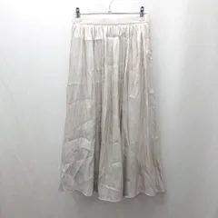 ◇ ⊂ any SiS　エニィシス ゴージャス 膝下丈 ギャザー スカート サイズ1 グレー系 レディース E  【1506300031632】