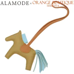 美品⭐︎エルメス レザー バッグチャーム テットゥ ドゥ シュヴァル 馬 テットゥ ドゥ シュヴァル チャーム ブラウン[] Tete De Cheval