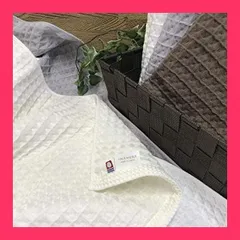 【スタッフおすすめ！】今治タオル フェイスタオル 5枚組 ワッフル織り ライトグレー 35x85cm